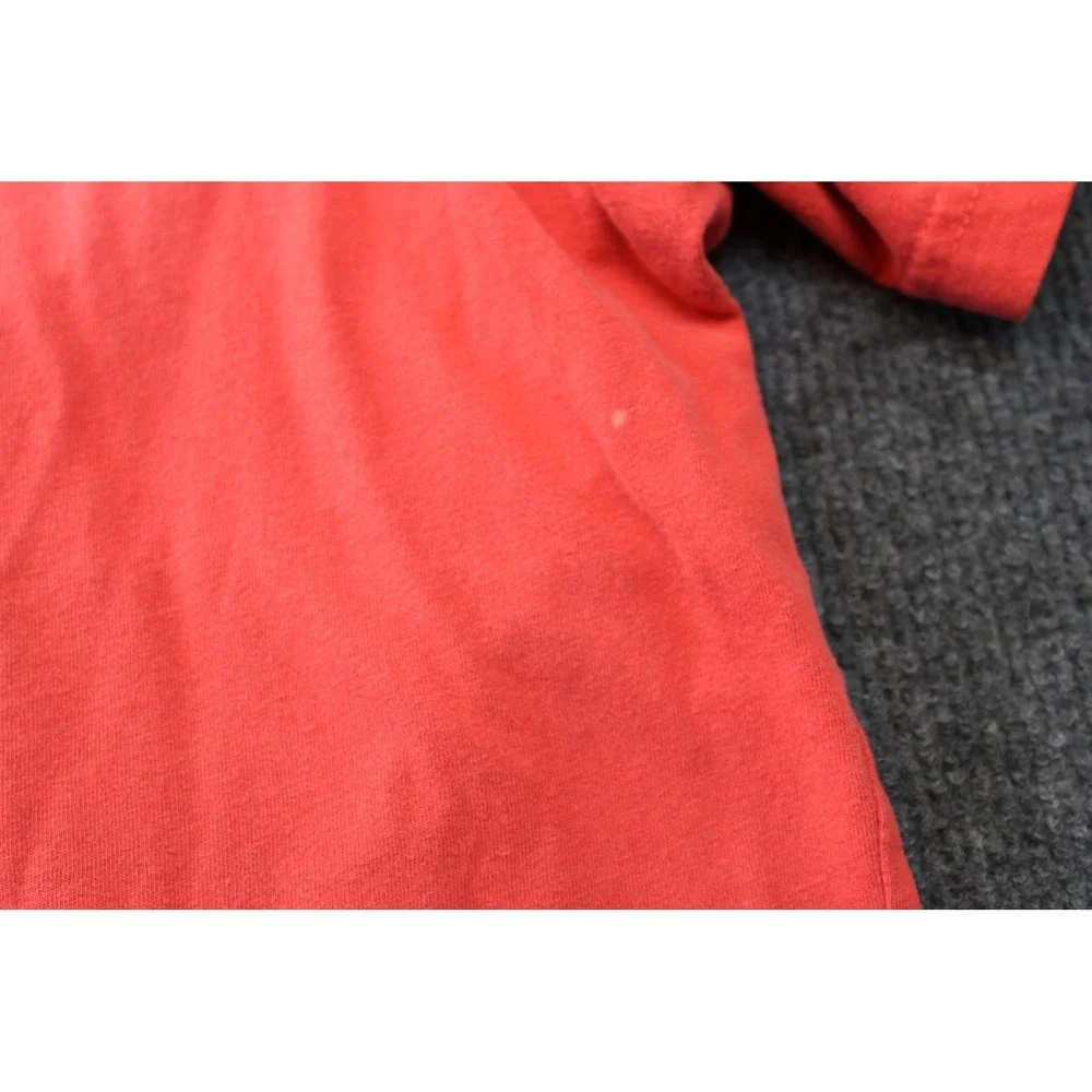 The North Face Mens Large Red Short Sleeve Logo Graphic T-Shirt Distressed